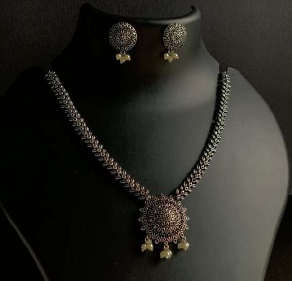 German-Silver-Necklace-with-earrings-72