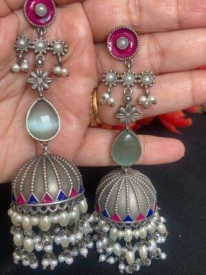 Seagreen-Drop-Jhumky