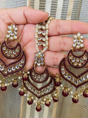 Maroon_Kundan_Tikka_Set_001