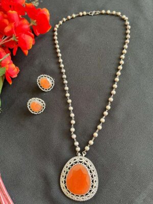 Orange Pendnt Set 001