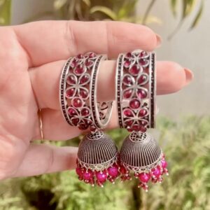 Diva_Pachi_Kundan_Hoop_Earrings_Ruby