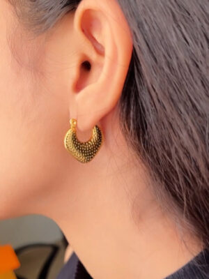 Korean Elegant Hoop Earrings Style-1