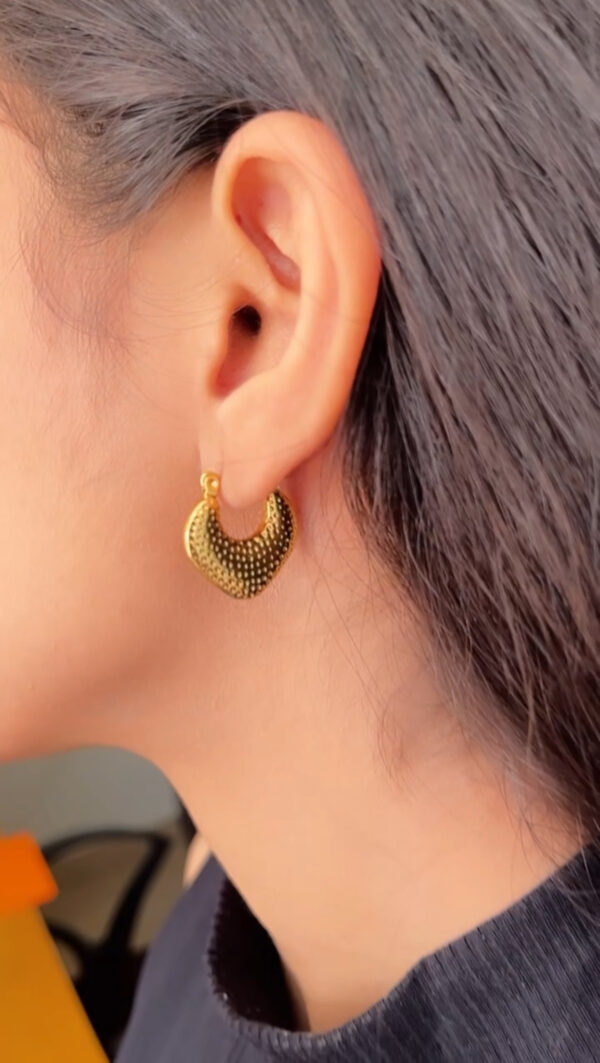 Korean Elegant Hoop Earrings Style-1