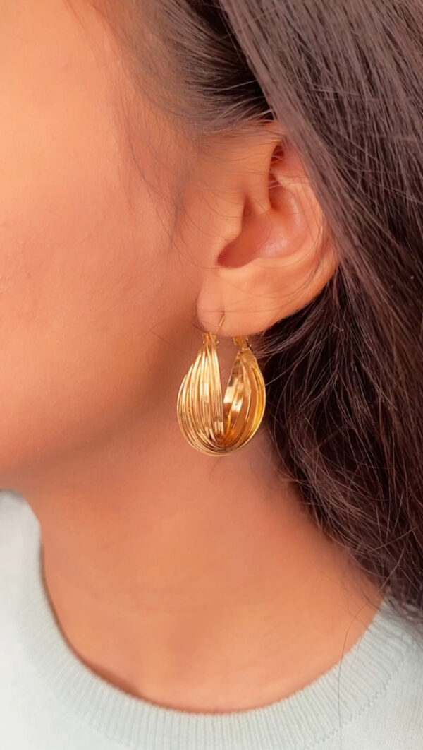 Korean Hoop Earrings Style 3-002