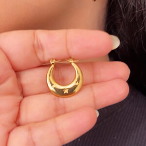 Korean Hoop Earrings Style 6-001