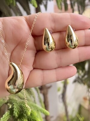 Water-Drop Earrings and Pendent Set-001