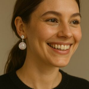 Dewdrop Elegance Korean Earrings 001