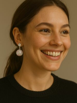 Dewdrop Elegance Korean Earrings 001