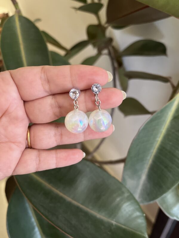 Dewdrop Elegance Korean Earrings 002
