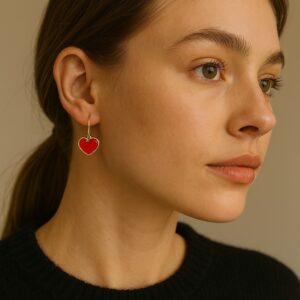 Sweetheart Dangles Korean Earrings 001