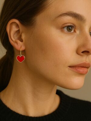 Sweetheart Dangles Korean Earrings 001