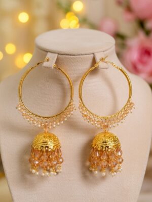Sunehri Charm Hoop Earrings 001
