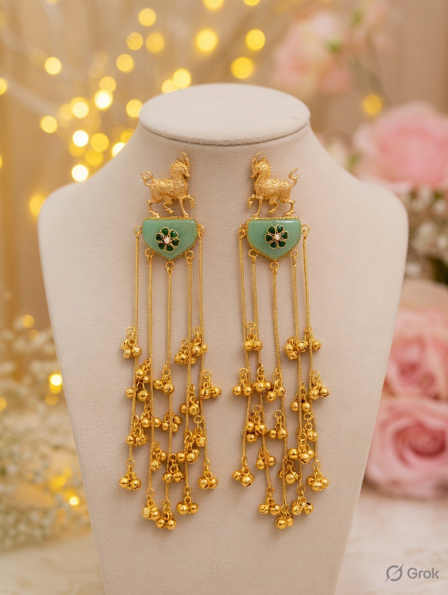 Zari Noor Kashmiri Earrings 001