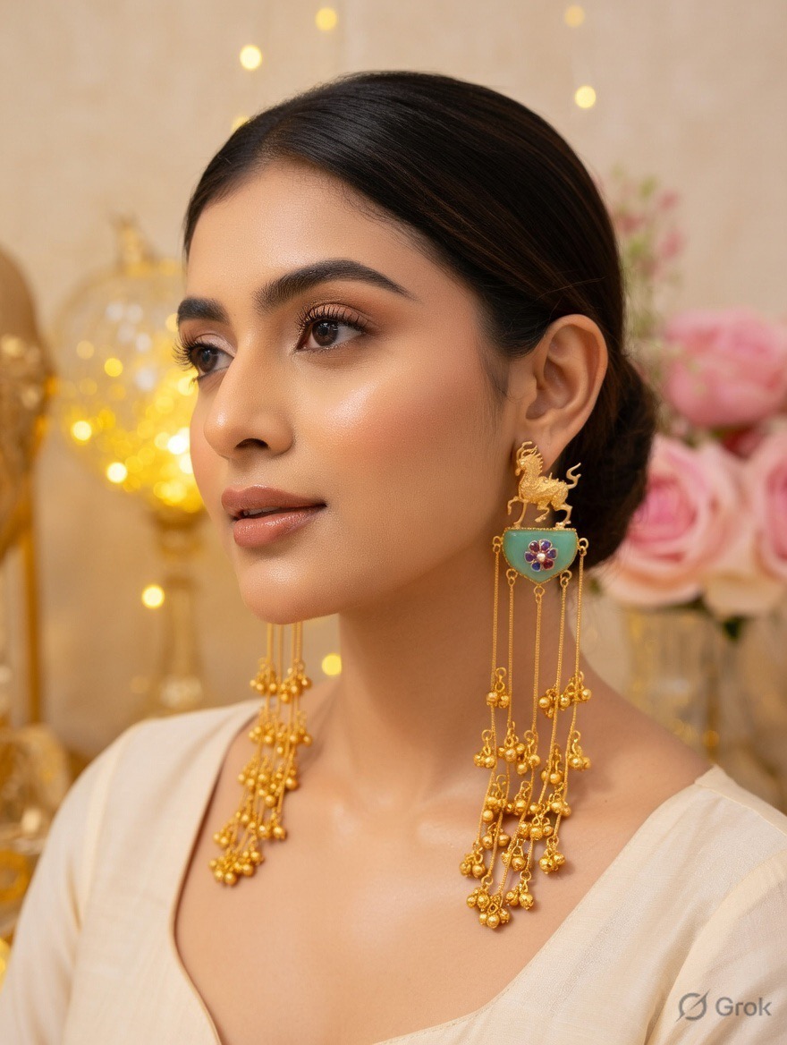 Zari Noor Kashmiri Earrings 002