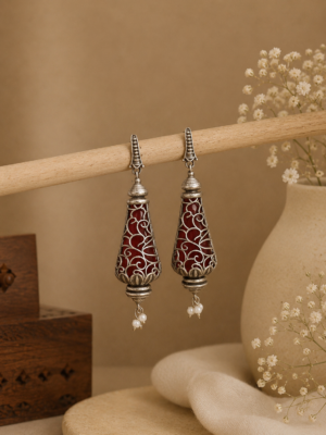 Silver Bel Earrings 001